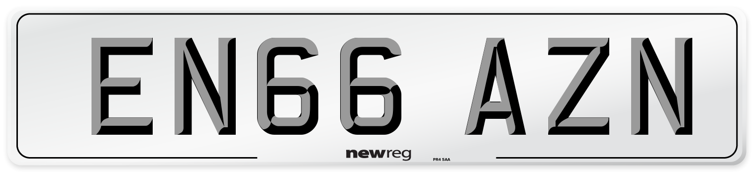EN66 AZN Number Plate from New Reg